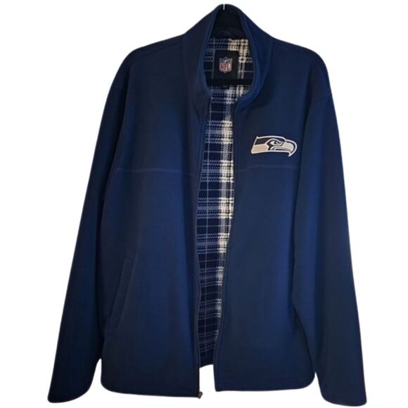 NFL Seattle Seahawks Football Sports Team‎ Fleece Jacket Men's XL - Picture 1 of 8